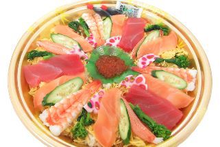 丸いチラシ寿司